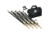 Bulldog Winch Ratcheting Tie-Down Strap Set, 9 Pieces, Black, 20349