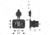 Bulldog Winch USB Power Socket, Dual 5V 1A and 2.1A with Cover and 3 Mounting Brackets, Black, 20287