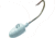 Bullet Weights Bullet Jig Head, Glow White, 3oz, 8/0 Hook, BTJP3BGLO