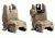 Magpul MBUS Front and Rear Flip Sights Set, Flat Dark Earth, MPIMAG247FDE-KIT1