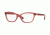 Burberry BE2221 Single Vision Prescription Eyeglasses 3576-51 - Matte Red Frame