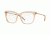 Burberry BE2271 Single Vision Prescription Eyeglasses, 52mm, Transparent Brown, BE2271-3358-52-SV