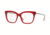Burberry BE2271 Single Vision Prescription Eyeglasses, 52mm, Red, BE2271-3495-52-SV
