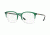 Burberry BE2272 Single Vision Prescription Eyeglasses 3718-51 - Top Green On Crystal Frame