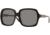 Burberry BE4044 SV Prescription Sunglasses Shiny Black Frame w/ Gray 57 mm Diameter Lenses, 300187-5718