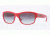 Burberry BE4134 Single Vision Prescription Sunglasses BE4134-33648G-5617 - Lens Diameter 56 mm, Frame Color Red