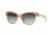 Burberry BE4206 Single Vision Prescription Sunglasses BE4206-35608G-55 - Lens Diameter 55 mm, Frame Color Top Opal Nude On Nude