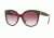 Burberry BE4243 Single Vision Prescription Sunglasses BE4243-36388H-55 - Lens Diameter 55 mm, Frame Color Havana Green/bordeaux/green