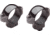 Burris Standard Solid Steel STD Rifle Scope Rings 1'' High - Dovetail Front, Windage Adjustable Rear
