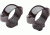 Burris Standard Solid Steel Rifle Scope Rings 1'' Low - Dovetail Front, Windage Adjustable Rear