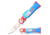 Busted Knuckle Garage Spring Assisted Knife, 3in, 3Cr13 Stainless Steel Stainless Steel, Drop Point, Blue, BKG-A001BRD
