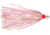 C&amp;H Lures Pearl Baby Trolling Lure, 1/8 oz Head, Pink/Pearl Tinsel Skirt, 2.5 in, CH-PB02-1/8