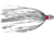 C&amp;H Lures Pearl Baby Trolling Lure, 1/8 oz Head, Silver Tinsel Skirt, 2.5 in, CH-PB07-1/8