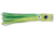 C&amp;H Lures Stubby Bubbler Trolling Lure, 5.5in, Green/Chartreuse/Green Skirt, CH-SBB04
