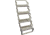 C.R. Brophy Aluminum Scissor Steps 4 Step 31in 40 Vert. Ext., AS04