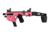 CAA Glock MCK - Advanced Micro Conversion Kit, Glock 17/19/19X/22/23/31/32/45, Front &amp; Rear Sights, Thumb Rest, 500 Lumens Light, One Point Sling, Sling Mount, Pink, Long Stabilizer, MCKPA