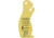 Caldwell AR500 Rimfire Prairie Dog Target, Yellow, 4002313