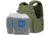 Caliber Armor AR550 Level III+ Body Armor w/ PolyShield Spall Coat and Condor MOPC Package, SAPI Cut, OD Green, Medium/2XL, 19-AR550-MOPC-SAPI-SPC-OD