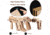 Caliber Gourmet 188-Piece 3D Rubber Band Gun Puzzle, Machine Gun Replica, Plywood, CBG-P2L-02MG