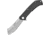 Camillus Knives Barber Linerlock Black Folding Knife, 3 titanium coated 440 stainless blade, Black textured glass filled nylon handle, 19645