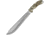 Camillus Knives Hide Machete Fixed Blade Knife, 17in Overall, 12in Titanium Coated 420 SS Blade, Prym1 Camo Handle, Quadruple Edge Grind Sawback Blade, Black Nylon Belt Sheath, Prym1 camo, 19840
