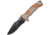 Camillus Knives Inuit 9 in Fixed Blade Knife, 4.25in, Stainless Steel, Partially Serrated, Drop Point, Brown, Synthetic Handle CM19191