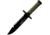 Campco Humvee Survival Knife, 7.50in, Stainless Steel, Fixed Sawback Plain Black Blade, Black Textured Rubber Handle, HMV-KFXB-02
