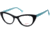 Candies CA0178 Eyeglass Frames - Shiny Black Frame Color, Shiny Black Lens Color