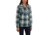Carhartt Beartooth Hooded Flannel Shirt - Womens, Navy, Large, 103235-412-REG-L