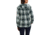Carhartt Beartooth Hooded Flannel Shirt - Womens, Navy, Large, 103235-412-REG-L