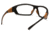 Carhartt Carbondale Safety Glasses w/Clear Lens, Black/Tan, CHB210DCC