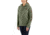 Carhartt Clarksburg Sleeve Logo Hooded Sweatshirt - Womens, Olivine Heather, Large, 102791-G01-REG-L