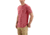Carhartt Force Extremes SS Tshirt-Mens, Light Crimson Heather/Dark Crimson, Small, Regular, 102960-942-REG-S