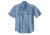 Carhartt Fort Short Sleeve Shirt LW Chambray Bfnt - Mens, Black Chambray, S-REG, S200-CBL-REG-SML