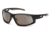 Carhartt Ironside Safety Glasses w/ Antique Anti-Fog Lens, Black/Tan CHB690DT