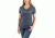 Carhartt Lockhart Graphic Scrpt Logo Short Sleeve V-neck T-shirt - Womens, Dark Indigo Heather, M-REG 103078-462-REG-M