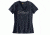 Carhartt Lockhart Graphic Scrpt Logo Short Sleeve V-neck T-shirt - Womens, Dark Indigo Heather, M-REG 103078-462-REG-M