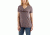 Carhartt Lockhart Graphic Scrpt Logo Short Sleeve V-neck T-shirt - Womens, Sparrow Nep, L-REG 103078-552-REG-L