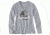Carhartt Lubbock Grphc Fld Flag Long Sleeve V T-Shirt for Womens, Heather Gray, Small/Regular 102768-034-REG-S