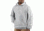 Carhartt Midweight Hooded Logo Sweatshirt - Mens-Heather Grey-Large