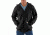 Midweight Hooded Zip-Front Sweatshirt - Mens-Black-Large-Regular