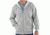 Midweight Hooded Zip-Front Sweatshirt - Mens-Heather Grey-Large-Regular
