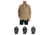 Carhartt Rugged Flex Rigby Shirt Jacket for Mens, Dark Khaki, Deep Blue, Peat, Shadow
