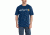 Carhartt Signature Logo Short Sleeve T-Shirt for Mens, Dark Cobalt Blue Heather, Small/Regular K195-413-REG-SML