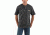 Carhartt Workwear Pocket Short Sleeve Henley for Mens, Carbon Heather, Small/Regular K84-026-REG-SML