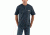 Carhartt Workwear Pocket Short Sleeve Henley for Mens, Dark Cobalt Blue Heather, Small/Regular K84-413-REG-SML