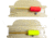 Carolina Flourescent Toothpick Float Furnished Line Number 8 Gold Hook Red/Yellow, 39TP