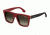 Carrera 1010/S Sunglasses CA1010S-0C9A-HA-5518 - Red Frame, Brown Gradient Lenses, Lens Diameter 55mm, Distance Between Lenses 18mm