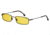 Carrera 177/S Sunglasses CA177S-071C-HO-5518 - Black / Yellow Frame, Clear Mirror Lenses, Lens Diameter 55mm, Distance Between Lenses 18mm
