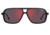 Carrera 8035/SE Sunglasses, Matte Black Frame, Red Mirror Lens, 716736231297